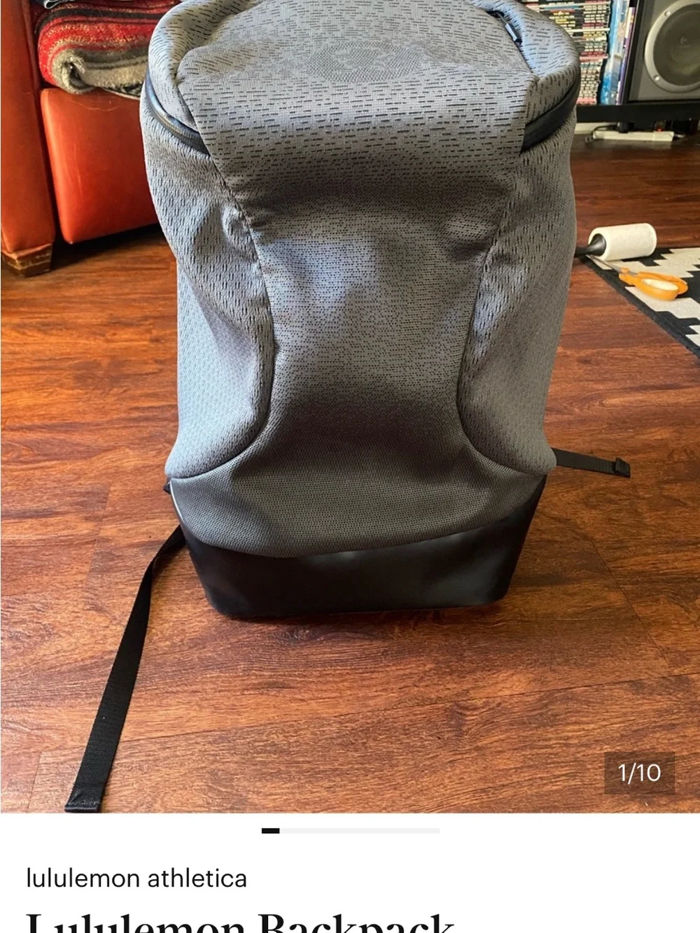 lululemon athletica Gray and Black Men’s Backpack